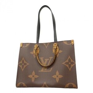 Louis Vuitton Monogram Giant Reverse On-the-Go MM Tote Bag M45321 Brown 2-Way...